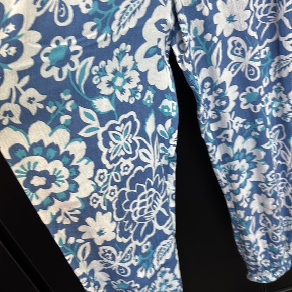 O’Neill Elsie woven pull on crinkle pant,elastic waist,2 pocket,floral,stretch - Picture 3 of 13